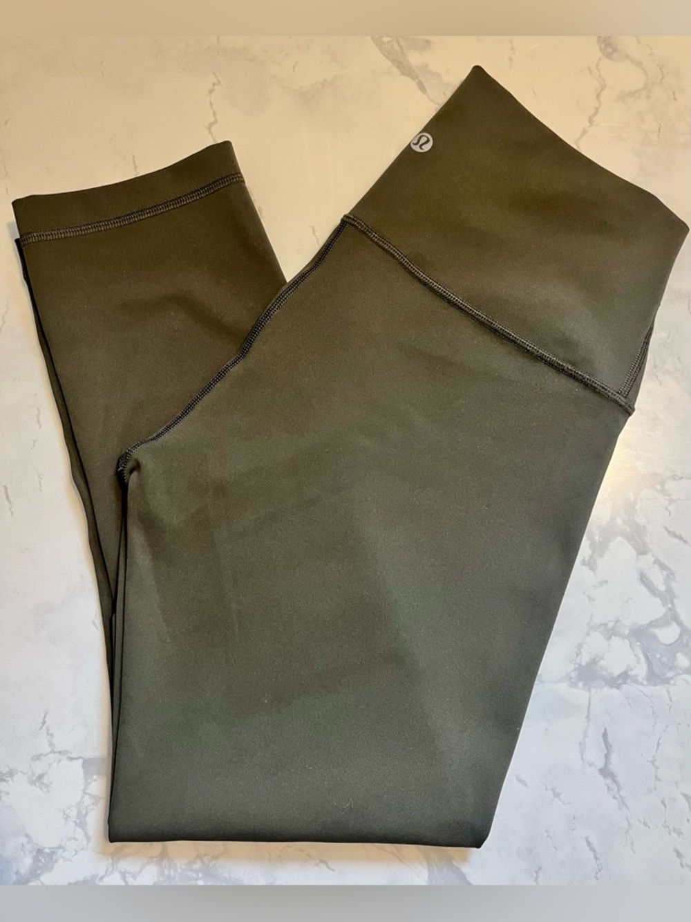Lululemon Wunder Under 23” Olive Green Leggings